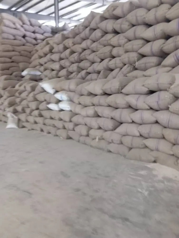 stacked export bags