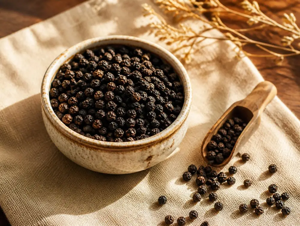 Black Pepper for export by Nahla Al-Bustan Agro Allied Ltd