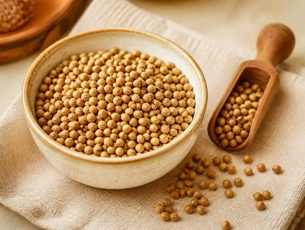 Coriander Seeds for export by Nahla Al-Bustan Agro Allied Ltd